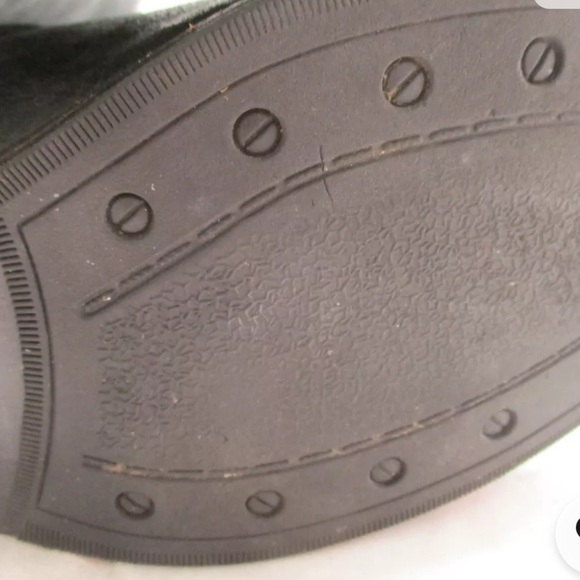 Caterpillar Knee High Black Leather Motorcycle Pull On Grunge Boots  Size 8.5 - Picture 5 of 5